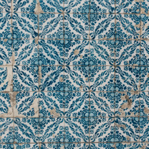 niebieskie azulejos jako tło fotograficzne