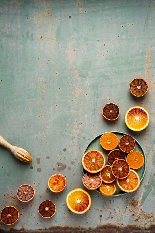 Niebieskie tło fotograficzne do zdjęć kulinarnych MBackdrops