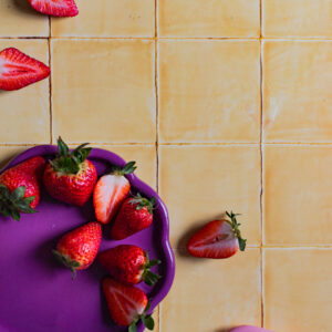 Żółte kafelkowe tło fotograficzne Masala do zdjęć kulinarnych i produktowych — mbackdrops